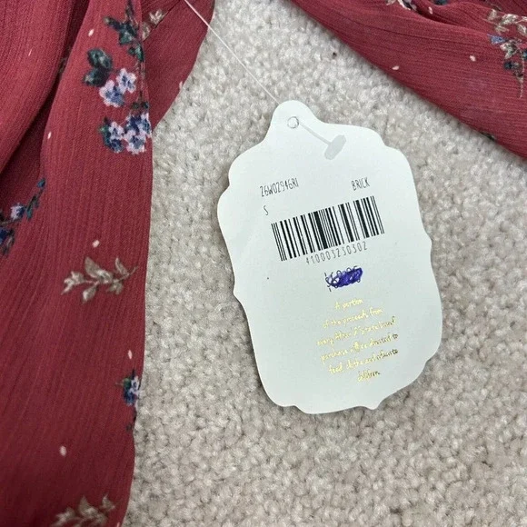 Altar'd State Dress Womens Size Small Floral Long Sleeve Fall Ladies New w Tag - Picture 5 of 11